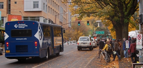 In urban neighborhoods, fewer automobile trips are generated as more travel modes become available.