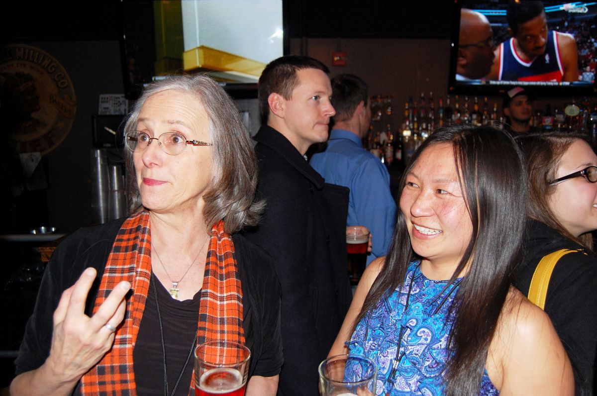 Hau at the 2014 TRB reception with B. Starr McMullen of Oregon State University