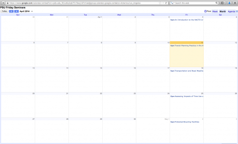 Friday Seminar Google Calendar | Transportation Research and Education Center Friday Seminar Google Calendar | Transportation Research and Education Center