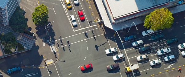 Cars on a street