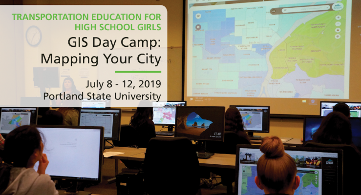 Transportation Training for High School Girls - GIS Day Camp at Portland State University