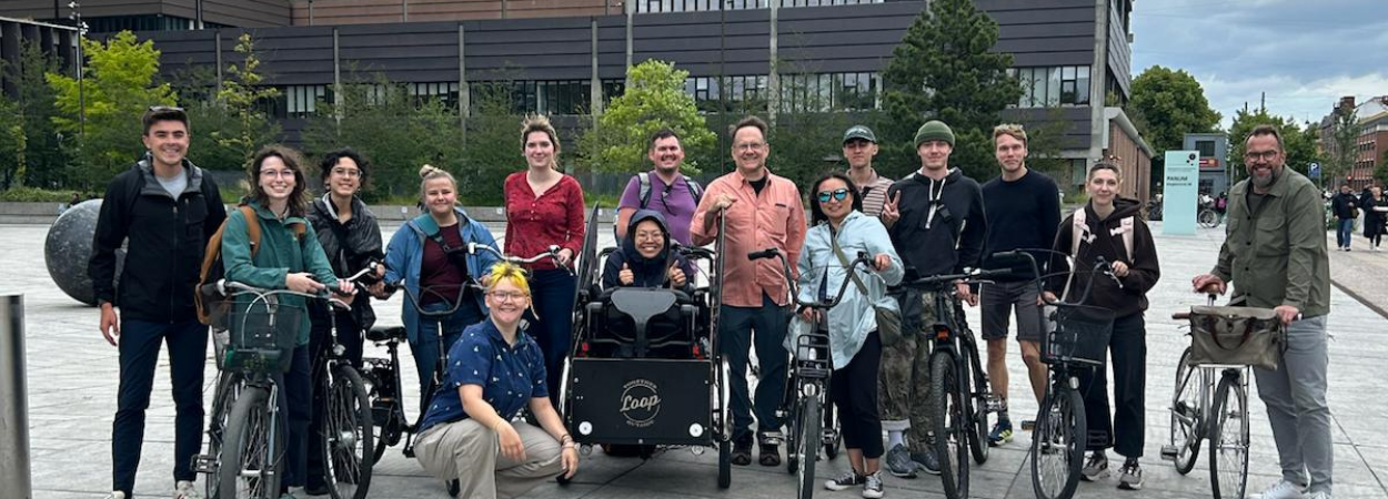 Students and instructors pose for a photo in Copenhagen during the 2025 Study Abroad program