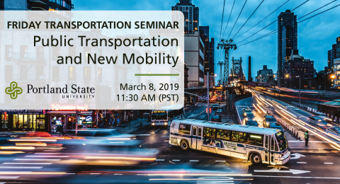 Friday Transportation Seminar at Portland State University featuring Chris Pangilinan, Uber