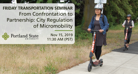 Friday Transportation Seminar at Portland State University featuring Michael Schwartz, Ride Report