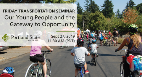 Friday Transportation Seminar at Portland State University featuring Jonnie Ling of Community Cycling Center - a PBOT Lunch n Learn partnership