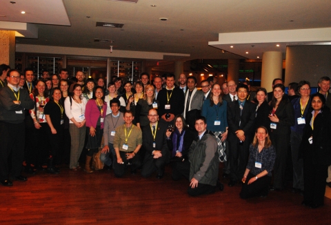 OTREC's 50 students, 20 faculty and many friends seen here at the Region X Reception during the TRB Annual Meeting (Jan. 2011)